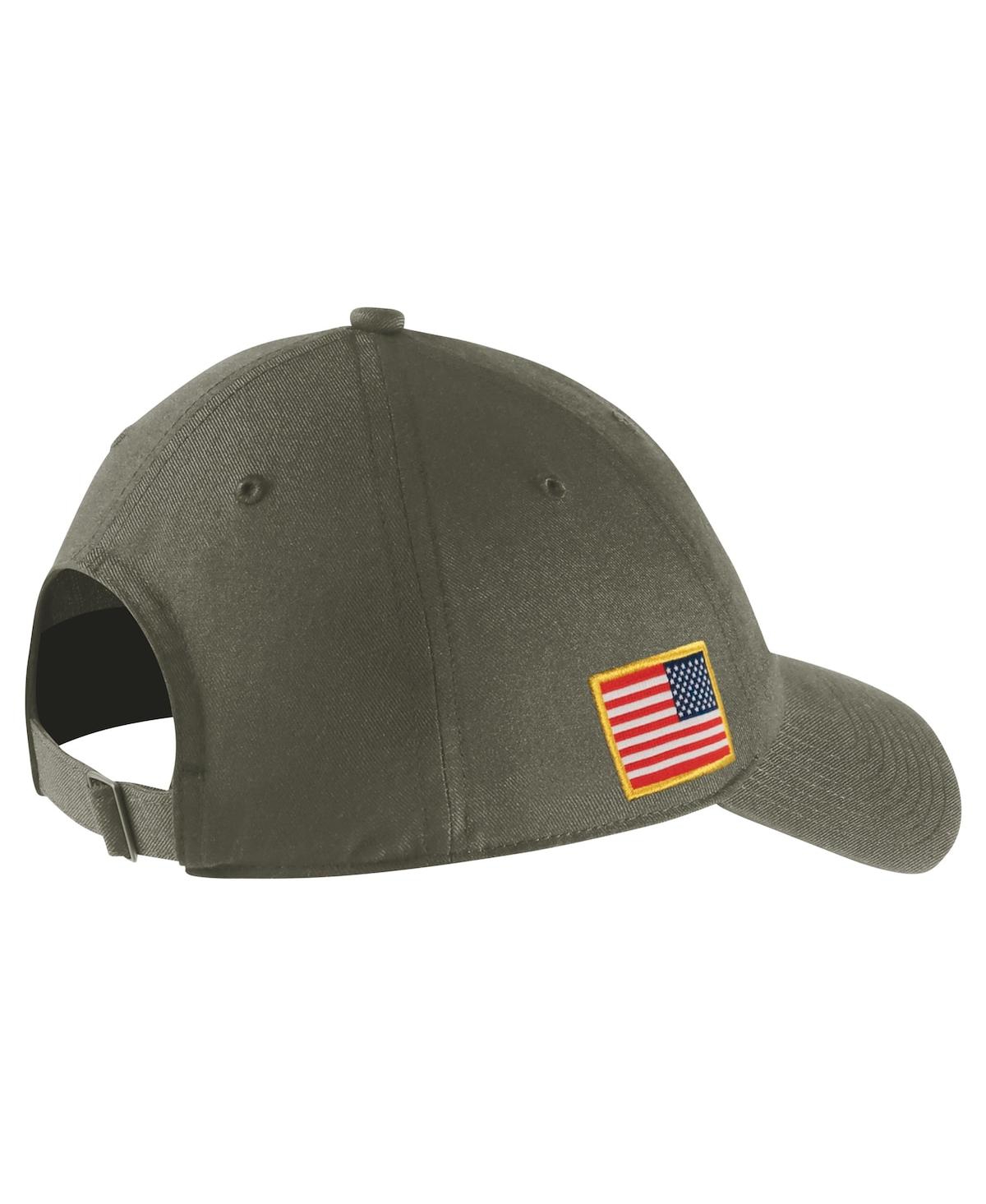 Nike Men's Olive Wake Forest Demon Deacons Pack Heritage86 Adjustable Hat In Olive