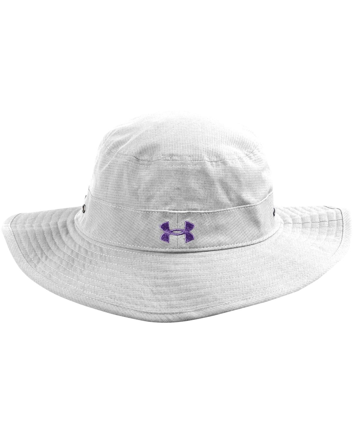 Under Armour Men's White Northwestern Wildcats Performance Boonie Bucket Hat In White