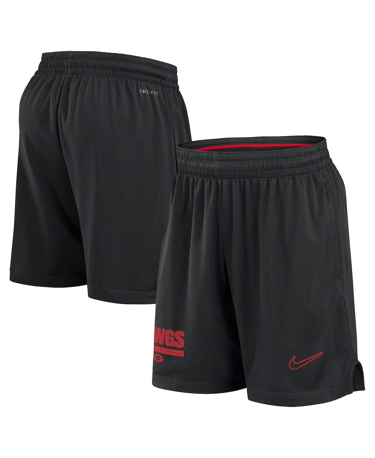 Nike Men's Anthracite Washington State Cougars 2024 Sideline Mesh Shorts In Black
