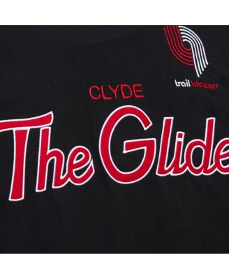 Men's Clyde Drexler Black Portland Trail Blazers Premium Nickname T-Shirt