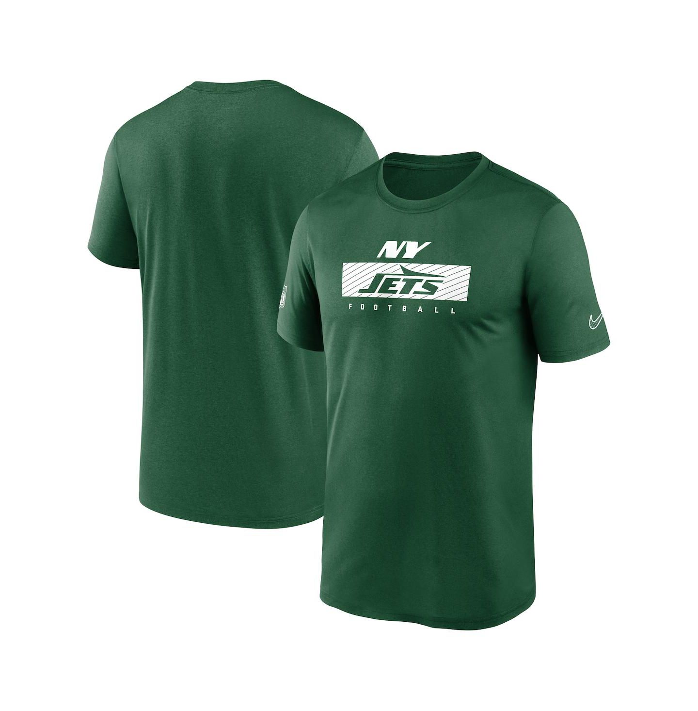 Мужская футболка Nike Green New York Jets Sideline Legend Performance — фото 1