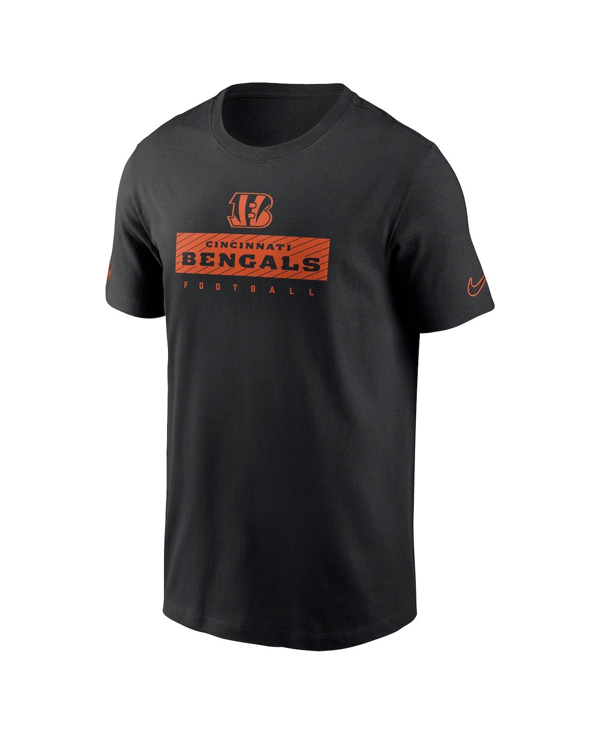 Nike Men'sCincinnati Bengals Sideline Performance T-Shirt - Black