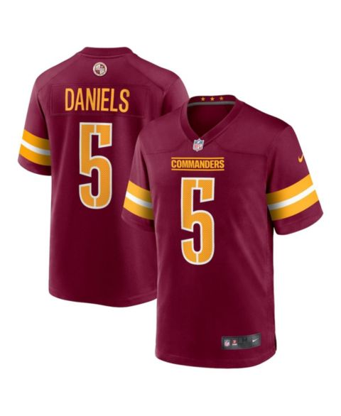 Мужское игровое джерси Nike Jayden Daniels Washington Commanders, 2024 NFL Draft, цвет: Бордовый