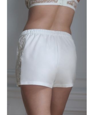 Plus Size The Lace Panel Shorts - Recycled Satin