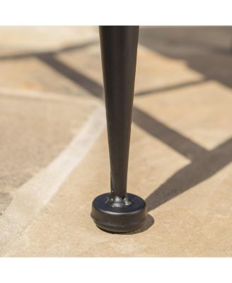 Streamdale Acacia Wood Patio Coffee Table with Iron Frame