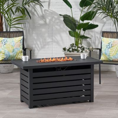 Propane Fire Pit with Built-In Tank Hidden for Outdoor Gatherings