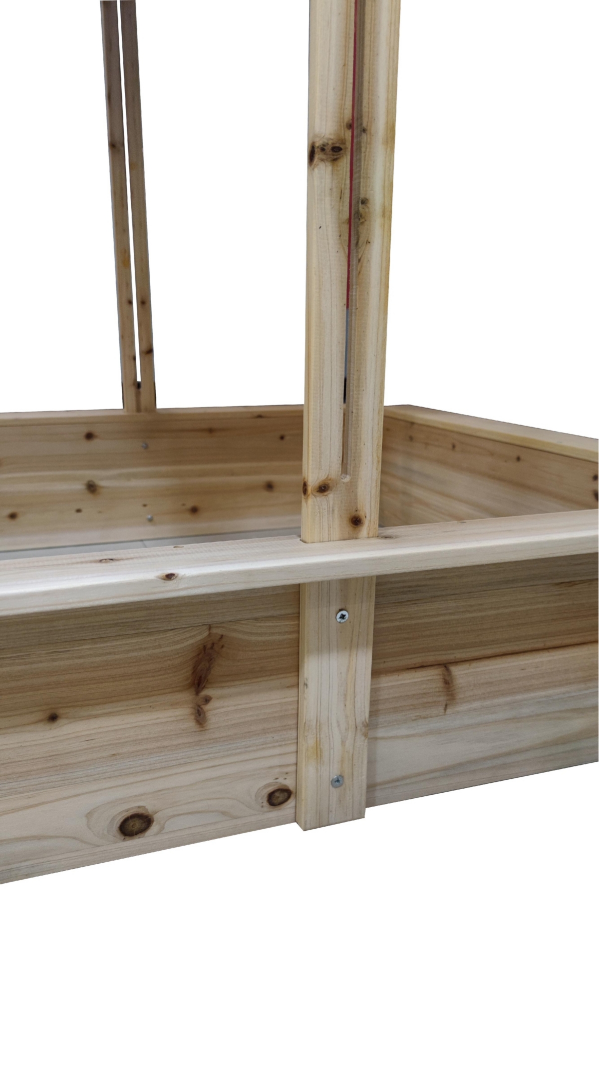 Streamdale Furniture Retractable Canopy Kids Sandpit for Sun, Rain, Critter Protection