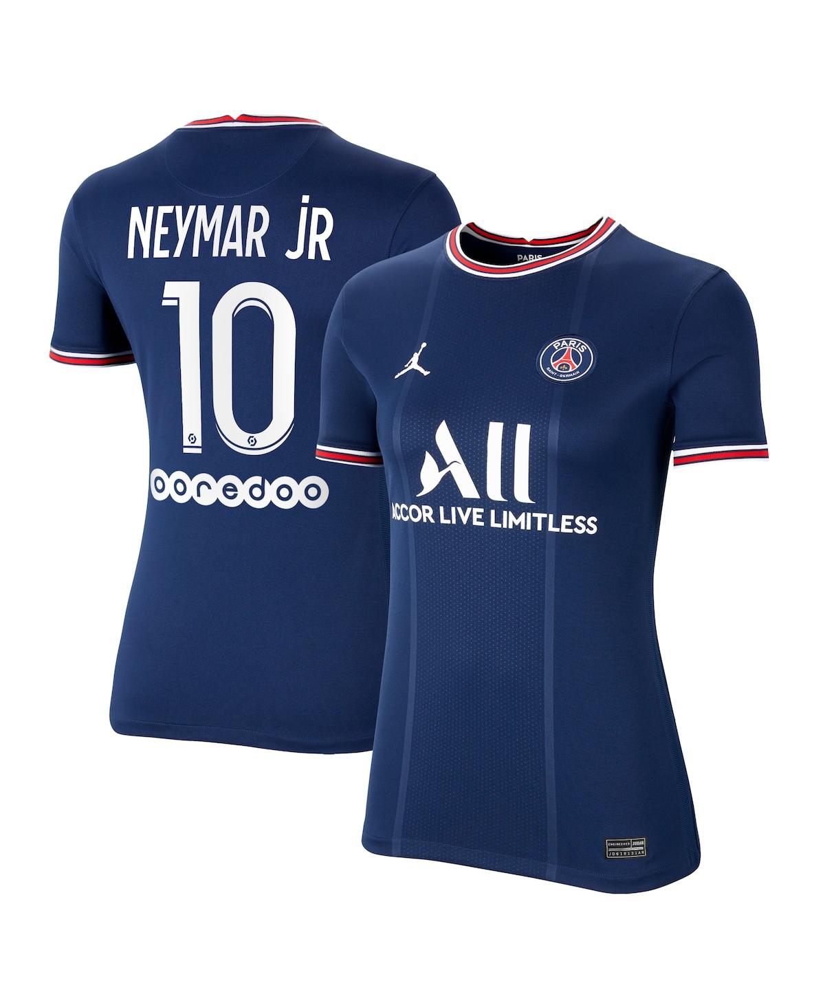 Women's Neymar Jr. Blue Paris Saint-Germain 2021/22 Home Breathe Stadium Replica Player Jersey - Blue