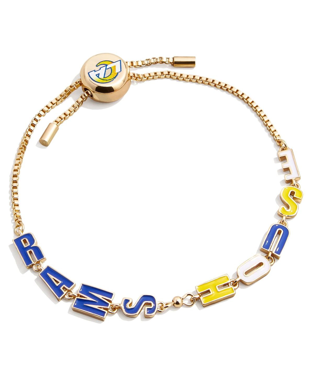Gold Los Angeles Rams Slogan Pull-Tie Bracelet - Gold