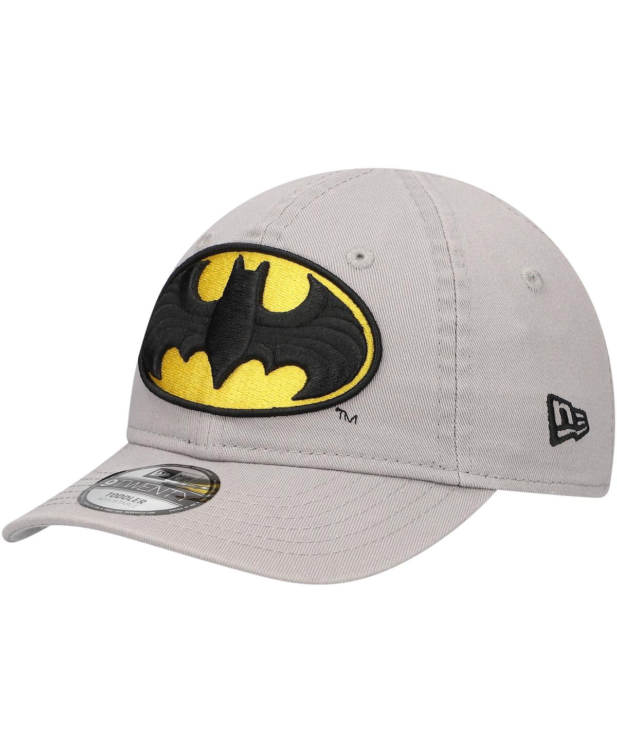 New Era Big Boys And Girls Gray Batman 9twenty Adjustable Hat In Gray