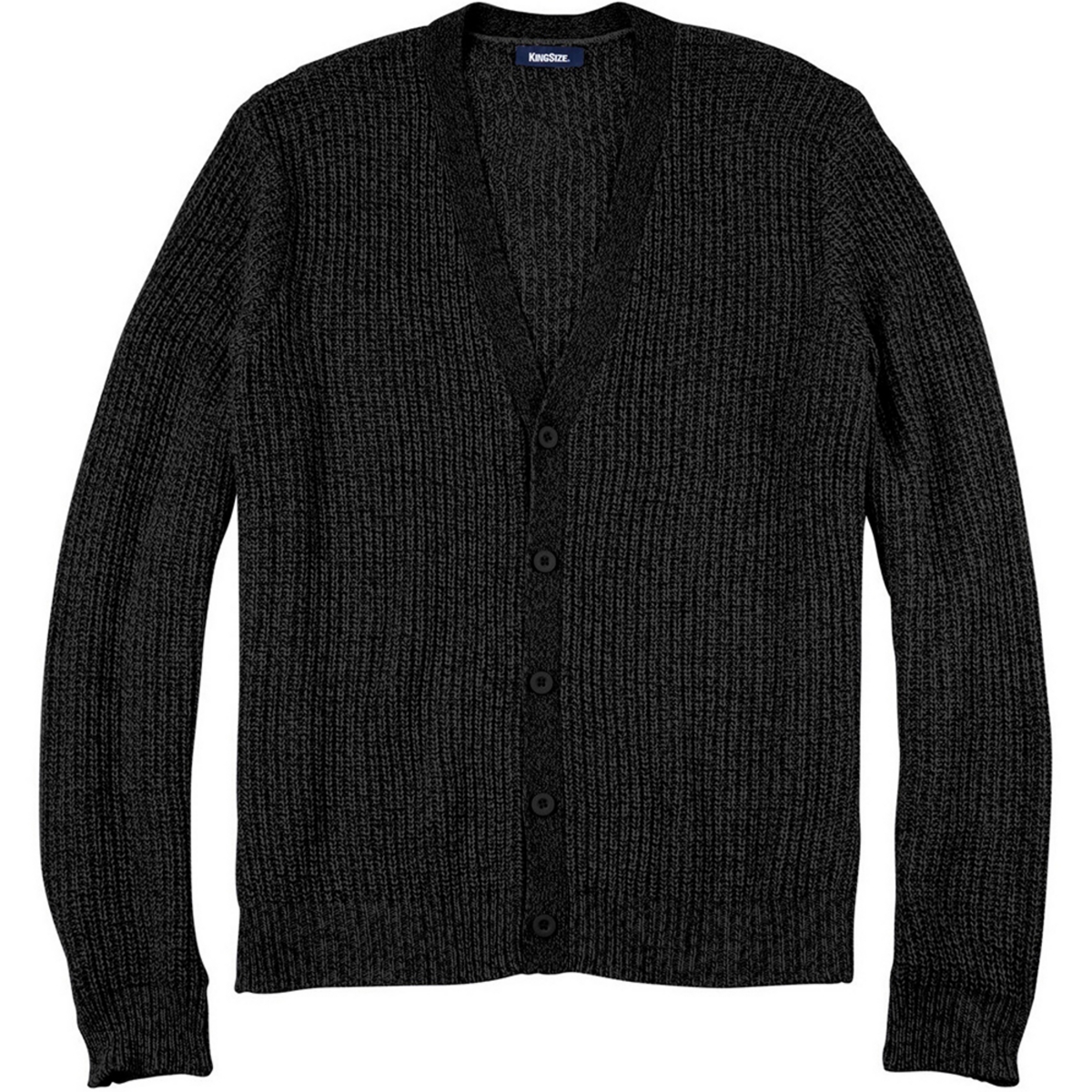 KingSize Men's Big & Tall Shaker Knit V-Neck Cardigan Sweater