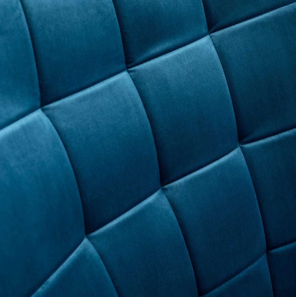 Simplie Fun Contemporary Silky Velvet Tufted Accent Chair with Ottoman, Blue