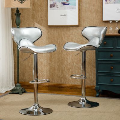 Streamdale Adjustable Swivel Barstool Set (2)