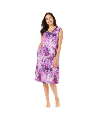 Plus Size Trapeze V-Neck Short Lounger