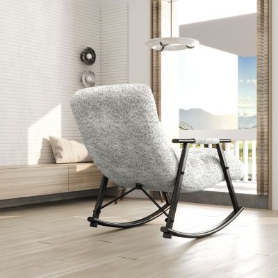   Standard Size   Fabric Upholstery   Adjustable Rocking Design, Comfort & Stability Features  Rocking Chair