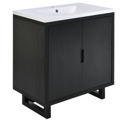 Premium Solid Wood Bathroom Vanity (30")