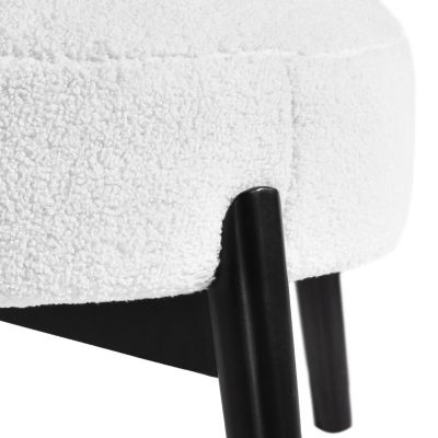 Streamdale Comfy Fabric and Birch Wood Accent Chair with Foam Cushion