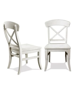 Cross-back Dining Side Chairs in Set of 2
