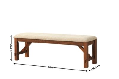 Solid Wood Dining Bench