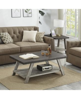 3-Piece Weathered Coffee Table Set