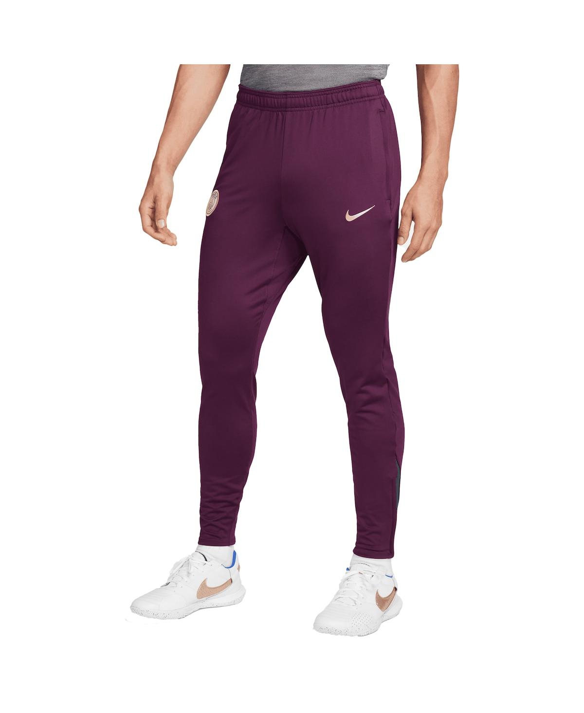 Nike Men's Burgundy Paris Saint-germain 2024/25 Strike Performance Pants In Burgundy