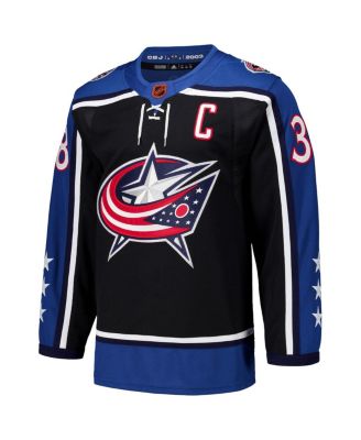 Adidas Men's Boone Jenner Black Columbus Blue Jackets Reverse Retro 2.0 ...