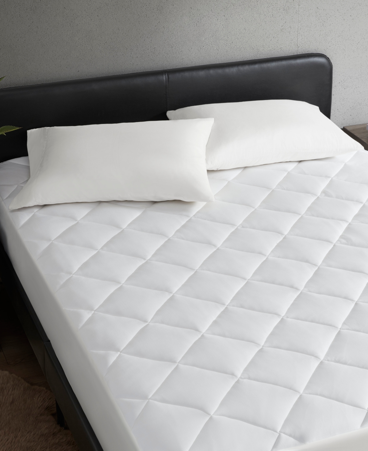 Sharper Image Cooling Touch Overfilled Extra Deep Pocket Mattress Pad, King In White