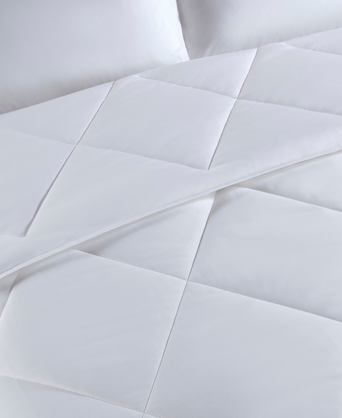 Shop Sharper Image Cooling Touch Oversized Down Alternative Comforter, King/california King In White