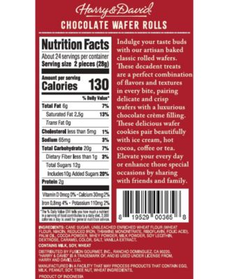 Harry & David 2 Pack Holiday Chocolate Wafer Rolls Tin, 24 Oz