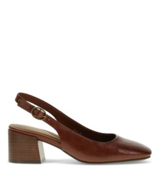 Women's Ester Block Heel Slingback Pumps