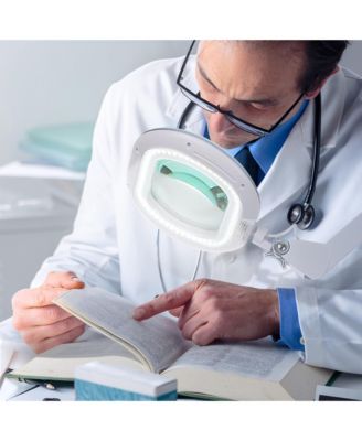 Lightview Pro LED 2-in-1 Magnifier Floor or Desk Lamp (2.25x) 5 Diopter