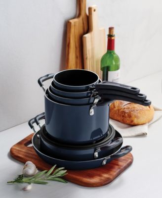 Porcelain Enamel Heavy Gauge Aluminum Non Stick 11 Piece Cookware Set