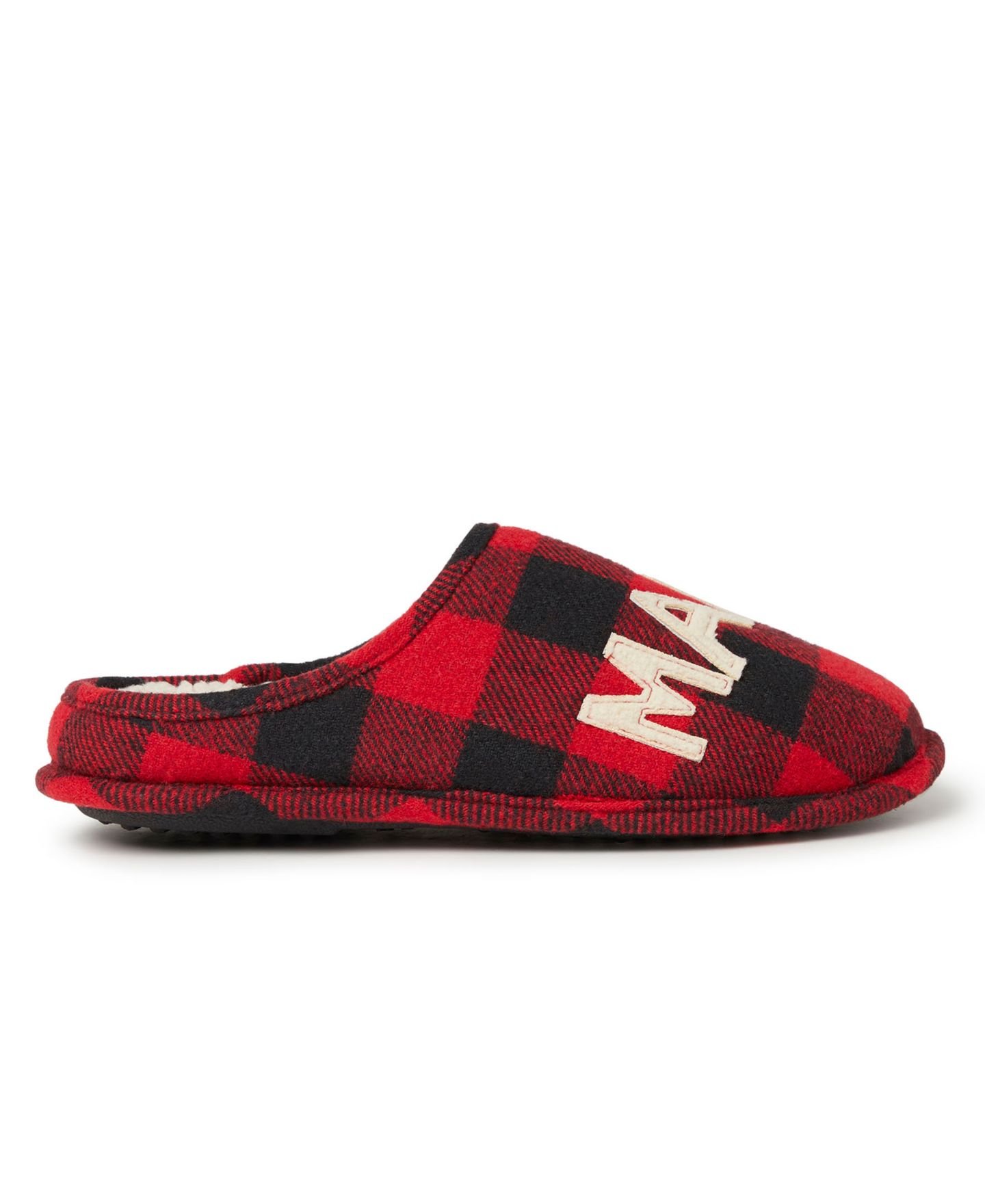 Женские сабо Dearfoams Buffalo Check Mama Bear Mom Clog House Slipper, цвет: Красный клетчатый — фото 2