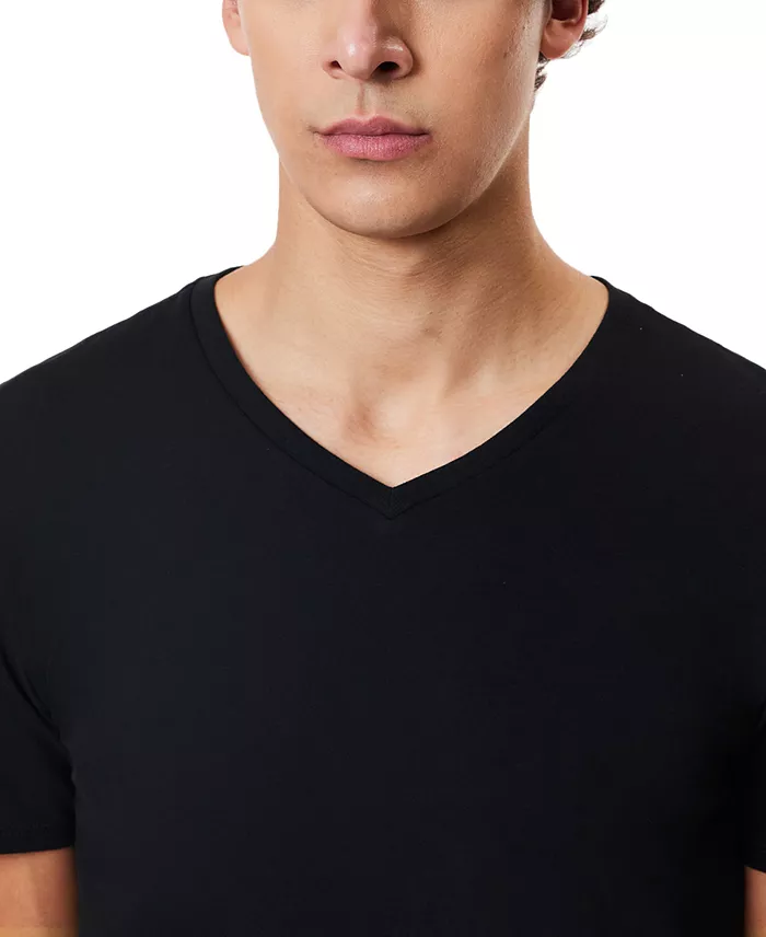 Men's Slim-Fit V-Neck Undershirts, 3-Pack - thumbnail 8