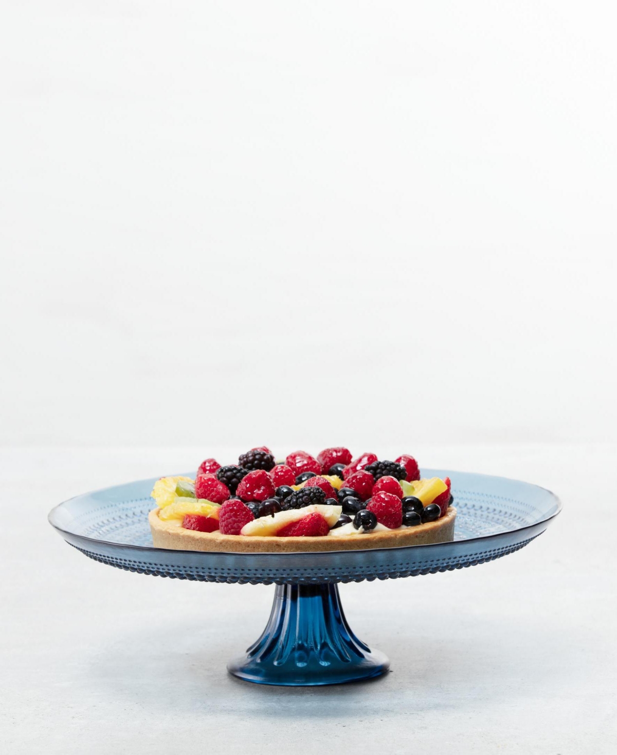 Fortessa Jupiter Cornflower 13" Cake Stand And Dome Set In Cornflower