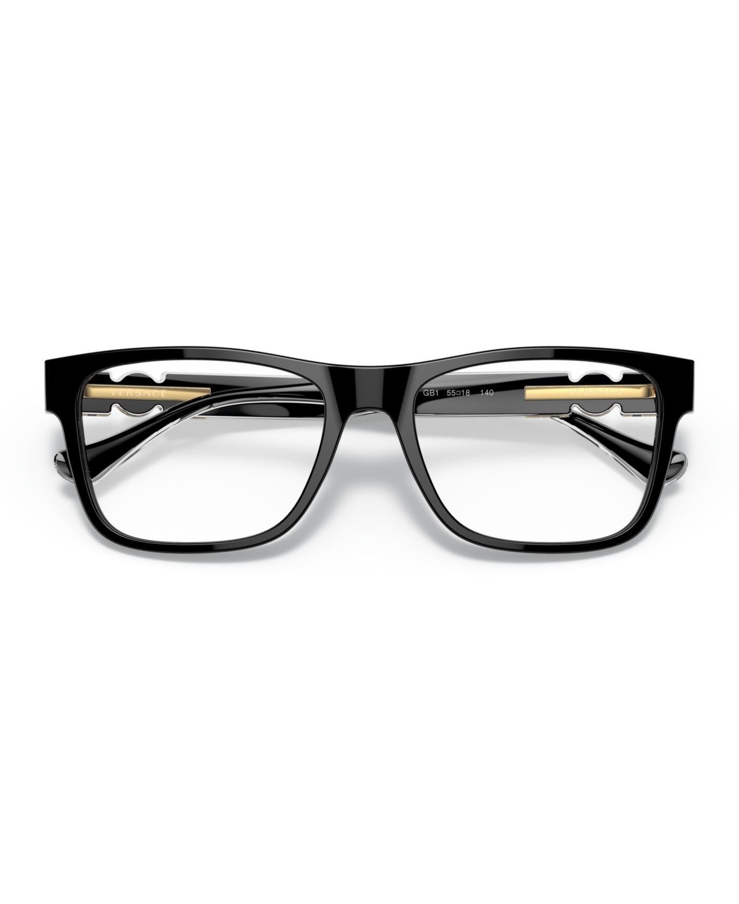 Мужские очки Versace Man Rectangle Plastic VE3303 Eyeglasses, цвет: Прозрачный серый, вариант 2 — фото 9
