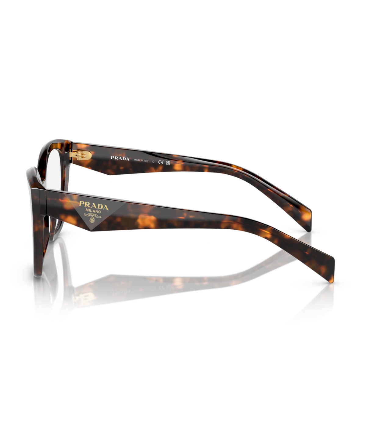 Prada Women's Irregular Eyeglasses, Pr 20zv 54 In Black