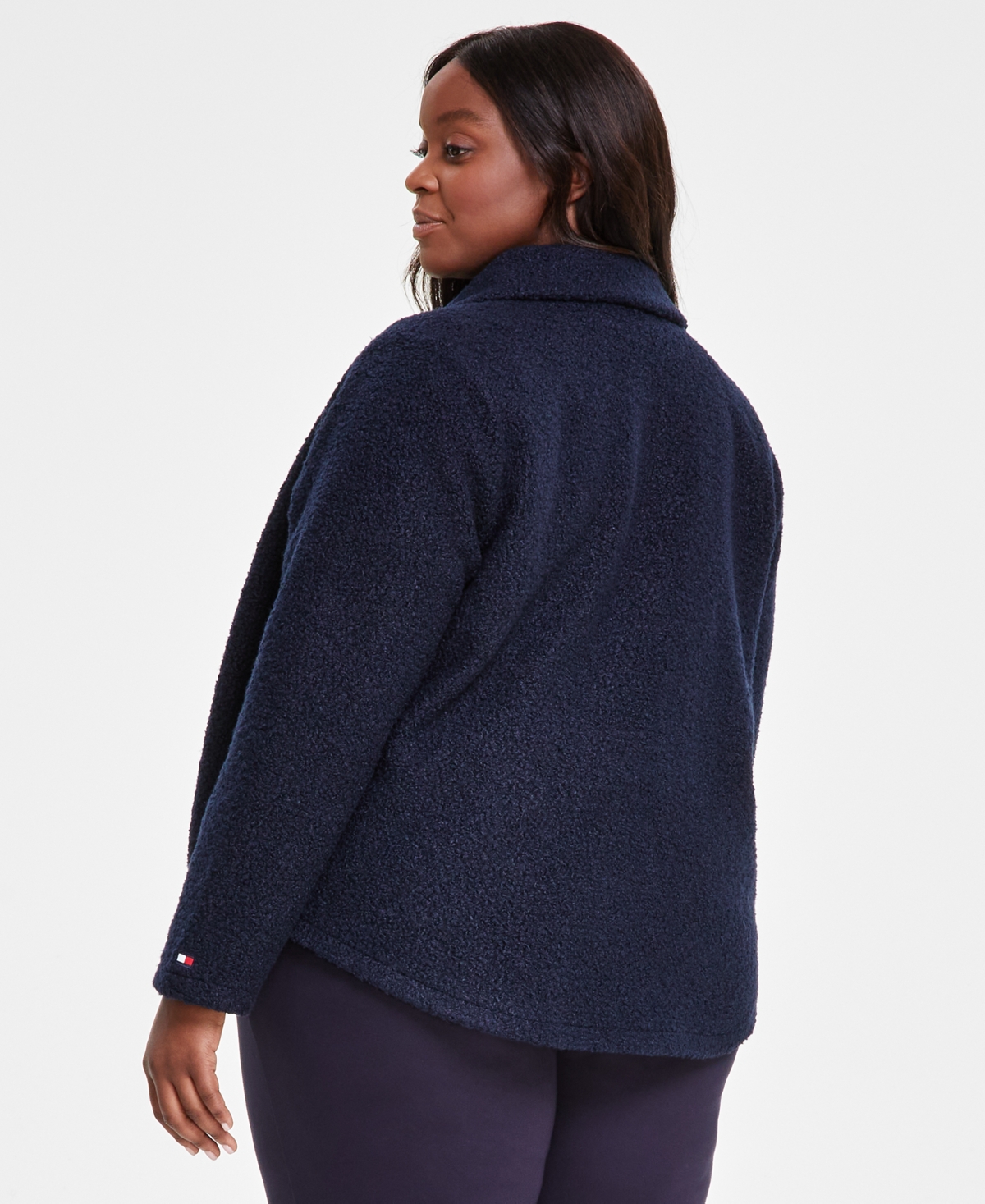 Tommy Hilfiger Plus Size Sherpa Jacket