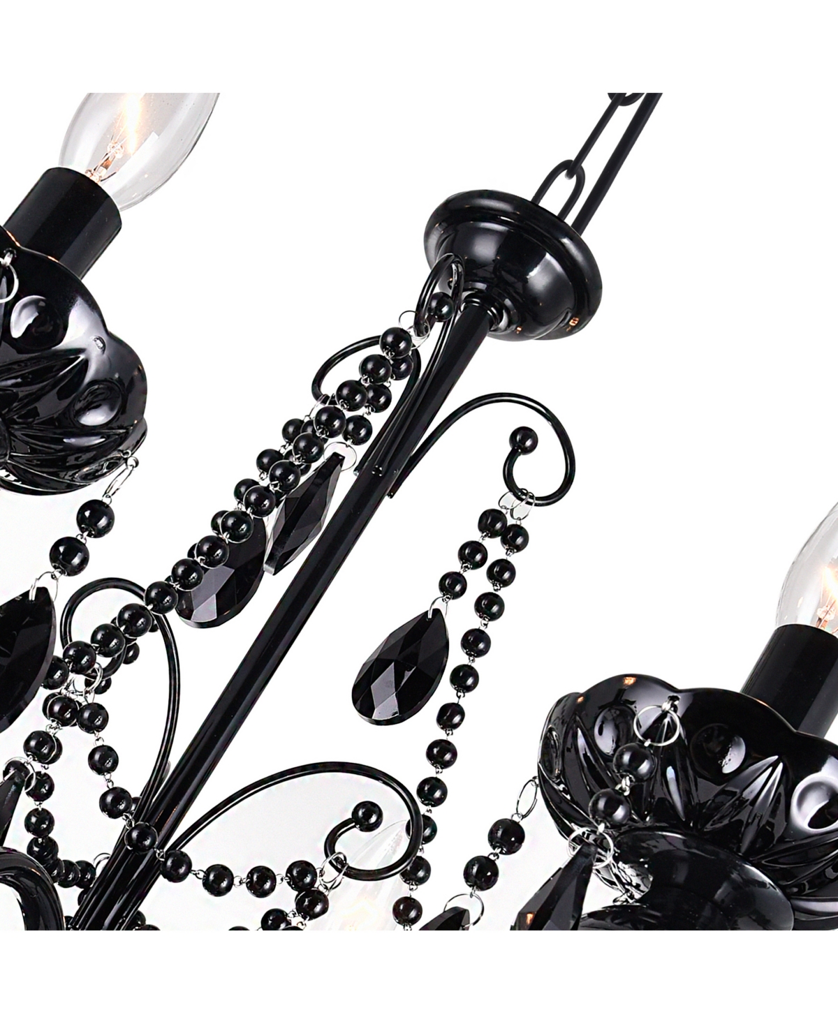 Shop Cwi Lighting Keen 3 Light Up Chandelier In Black