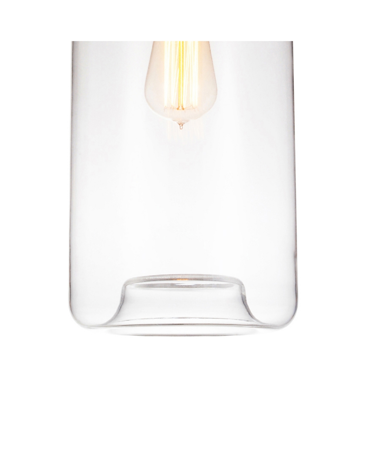 Shop Cwi Lighting Glass 1 Light Down Mini Pendant In Black