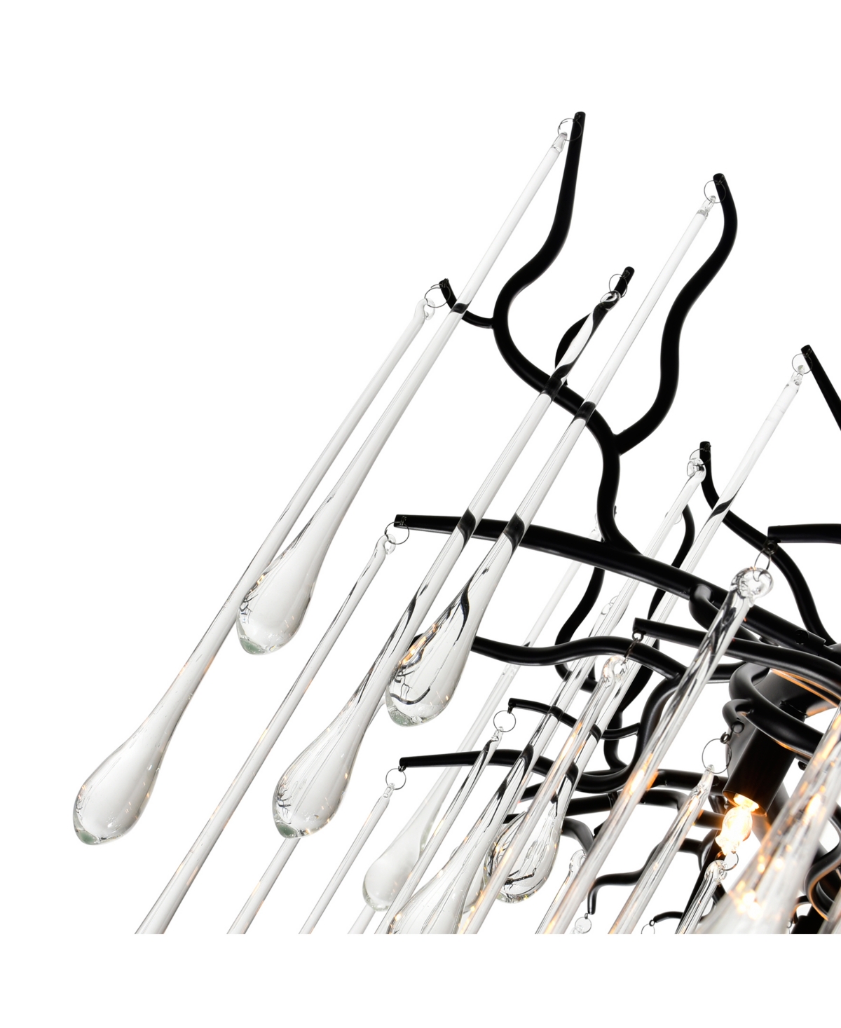 Cwi Lighting Anita 6 Light Chandelier In Black