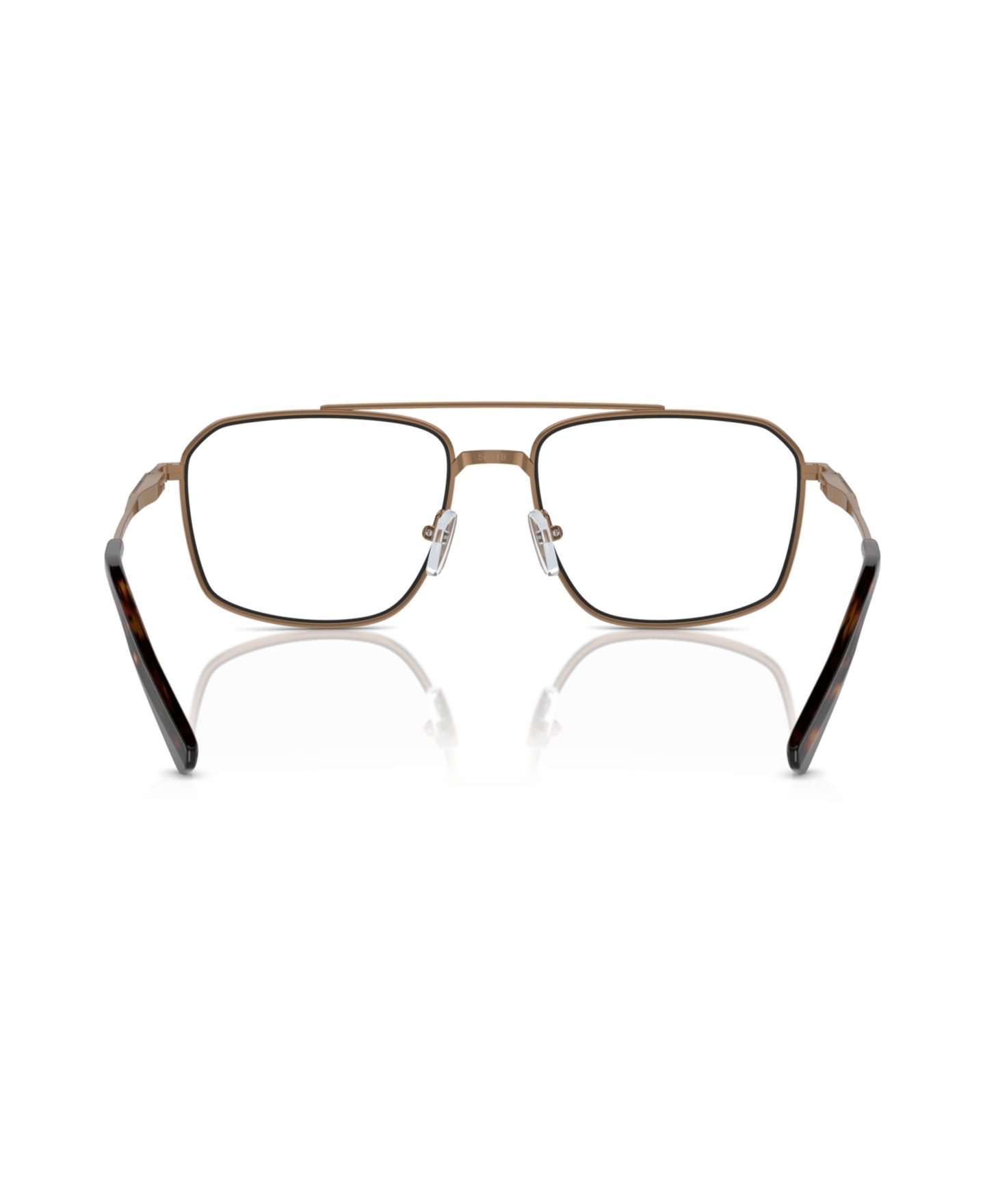 Мужские очки Michael Kors Man Square Metal MK3084 Tordrillo Eyeglasses, цвет: Блестящий золотой — фото 4