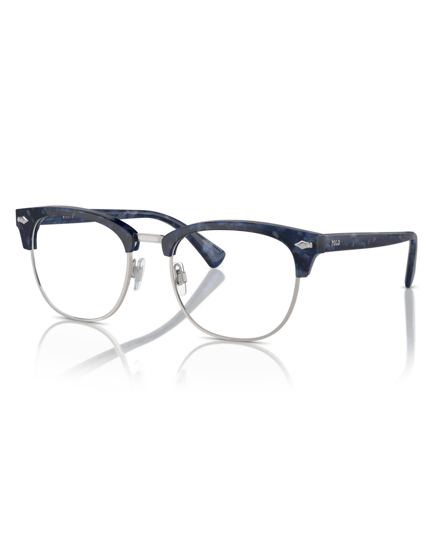 Мужские очки Polo Ralph Lauren Man Square Plastic PH2277 Eyeglasses, цвет: Блестящий синий гавана — фото 1