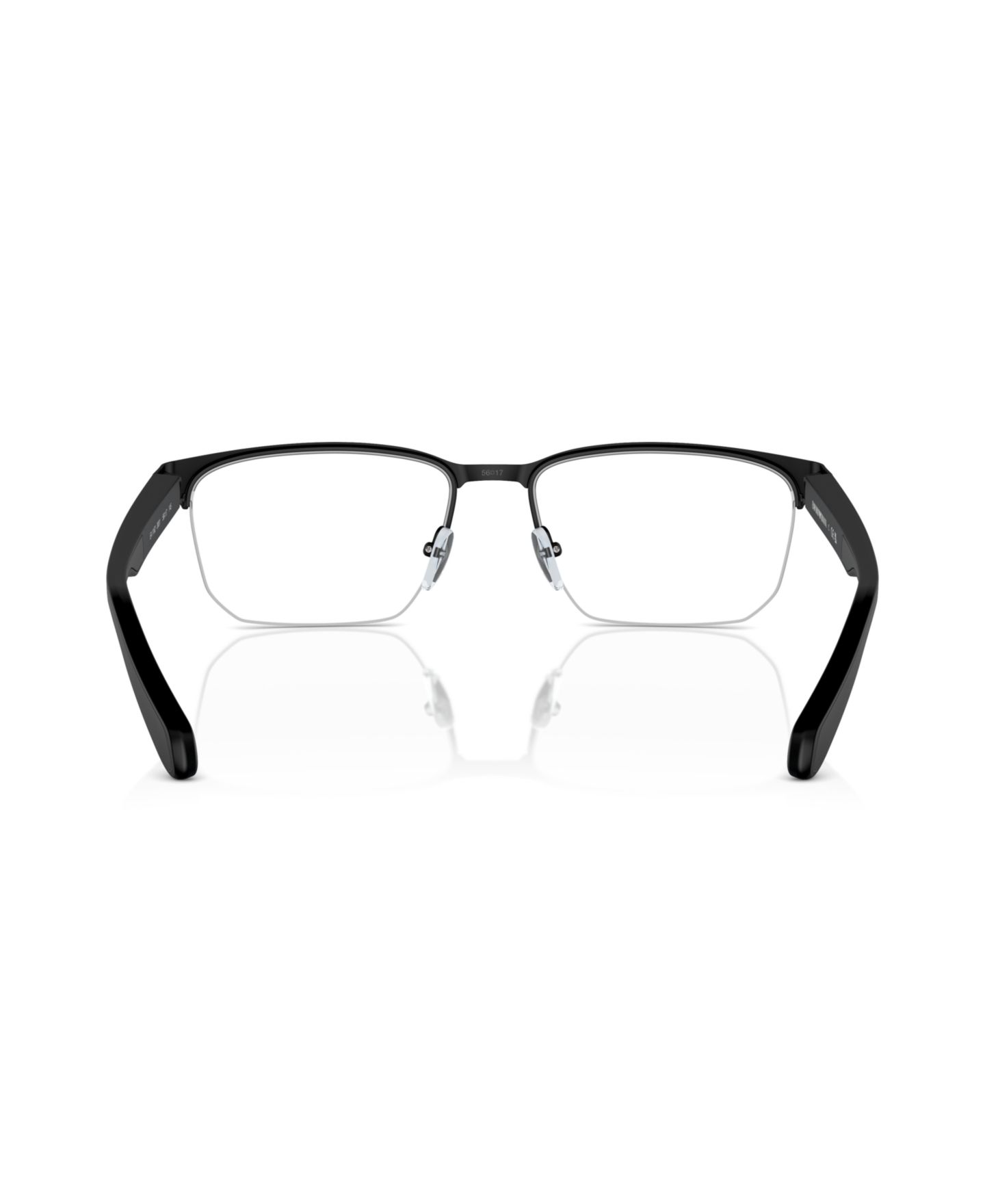 Мужские очки Emporio Armani Man Irregular Metal EA1162 Eyeglasses, цвет: Матовый чёрный — фото 4