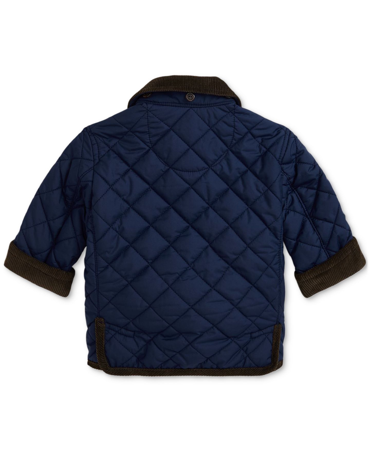 Куртка Polo Ralph Lauren Corduroy-Trim Barn Jacket With Removable Hood для мальчиков-малышей, цвет: Тёмно-синий — фото 3