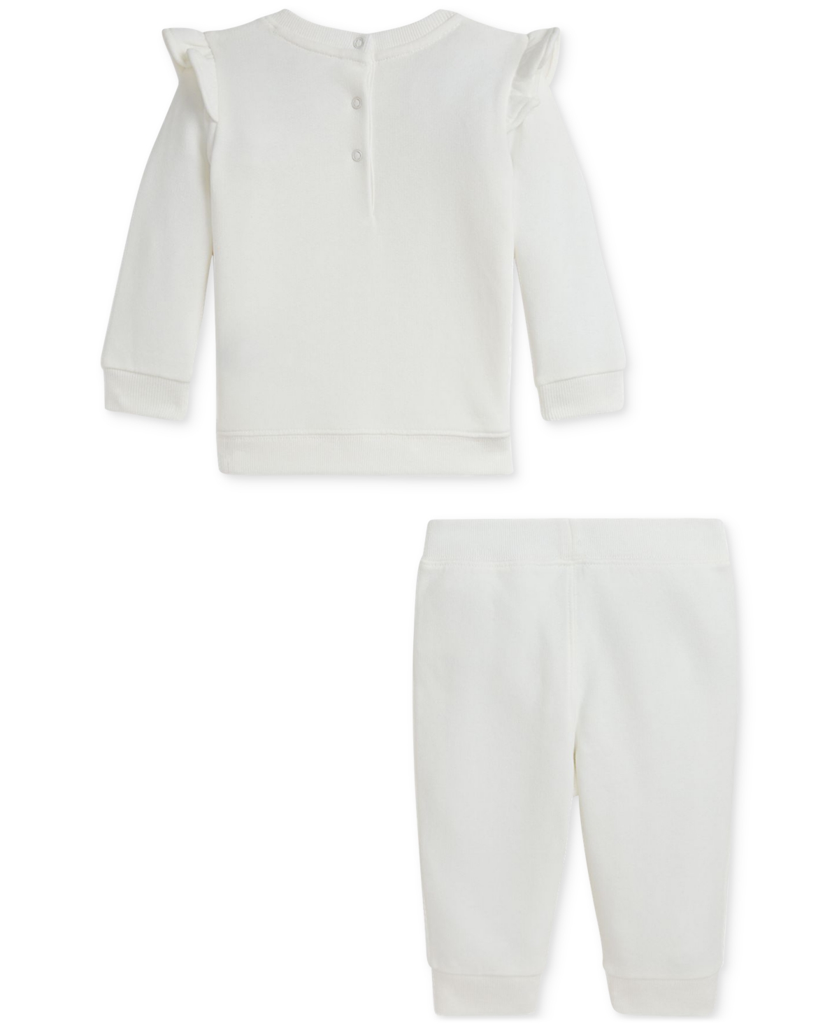 Polo Ralph Lauren Baby Girl Fleece Polo Bear Sweatshirt & Pant Set