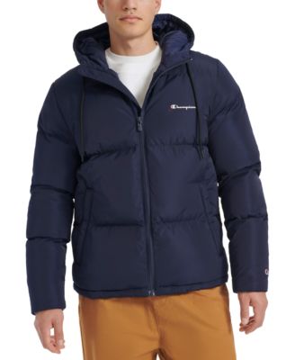 Men's Quilted Full-Zip Hooded Puffer Jacket 