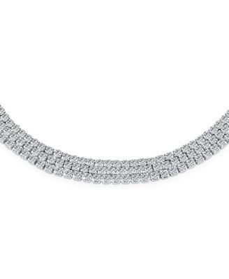 Triple Row Thin 3 Strand Cubic Zirconia CZ Slide Bolo Style Tennis Bracelet Prom Adjustable