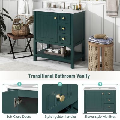 Streamdale 30" Transitional Bathroom Vanity Combo with Sink