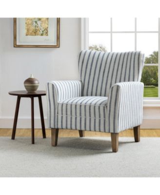 Upholstered Warren Armchair with Solid Wood Legs